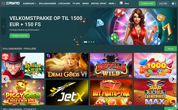 22Casino Danmark