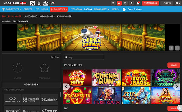 Megapari Casino Danmark