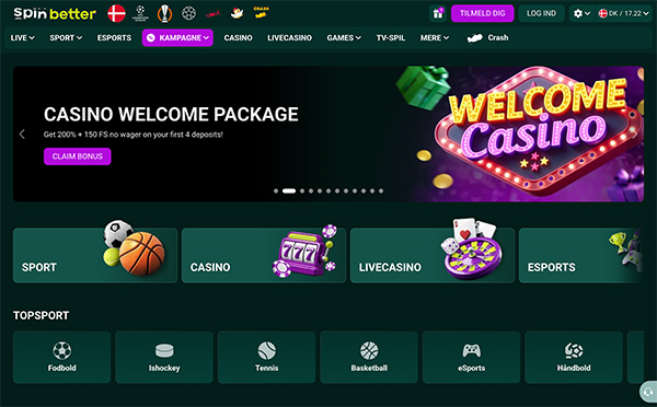 SpinBetter Casino Danmark